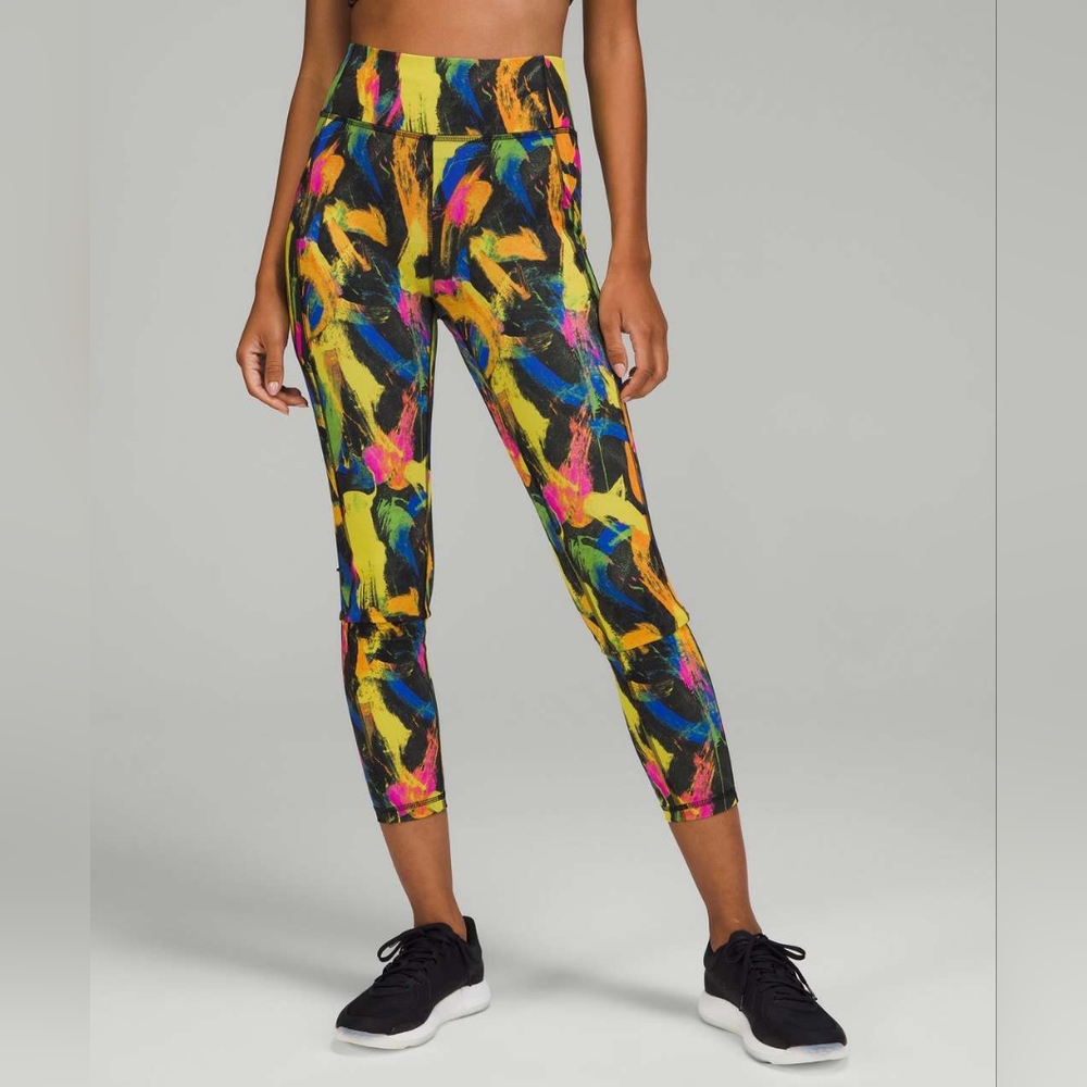 lululemon athletica Multicolor Abstract Leggings